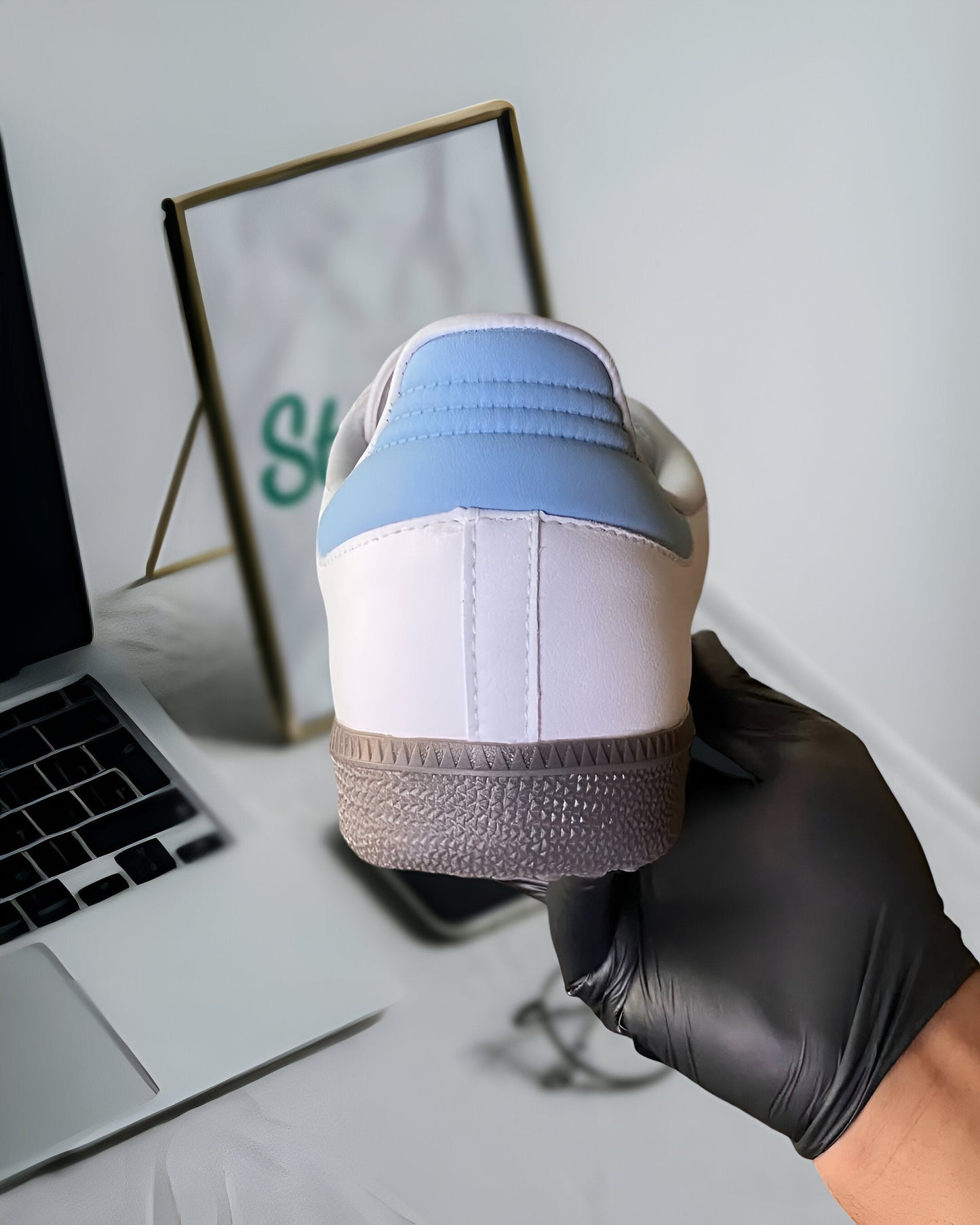 ADIDAS SAMBA OG WHITE HALO BLUE