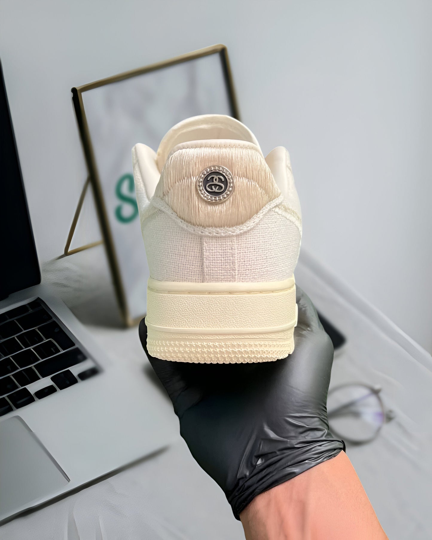 NIKE AIR FORCE 1 LOW STUSSY FOSSIL