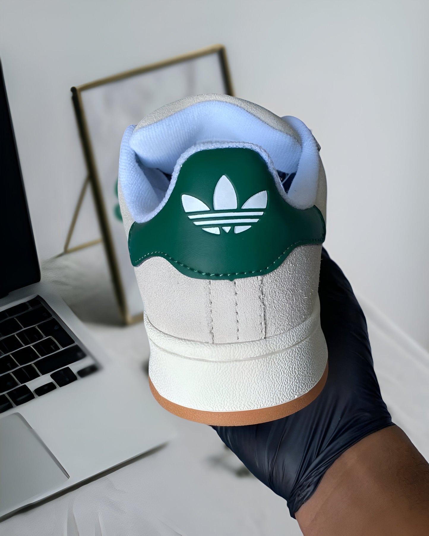 ADIDAS CAMPUS 00S CRYSTAL WHITE DARK GREEN