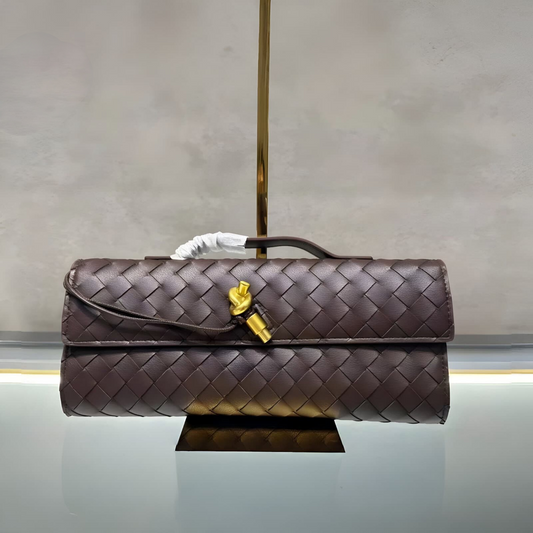 BOTTEGA VENETA LONG ANDIAMO CLUTCH WITH HANDLE