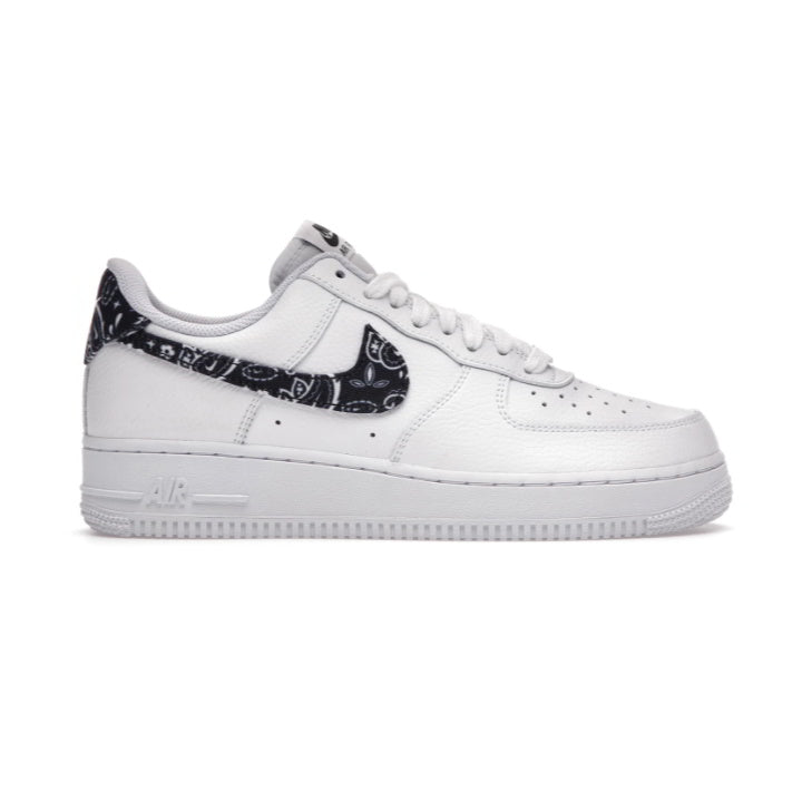 NIKE AIR FORCE 1 LOW '07 ESSENTIAL WHITE BLACK PAISLEY