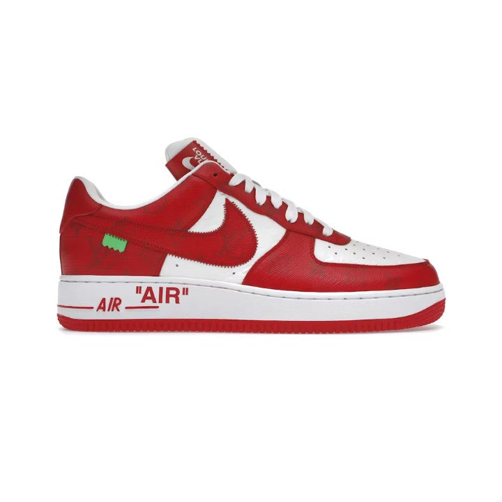 LOUIS VUITTON NIKE AIR FORCE 1 LOW BY VIRGIL ABLOH WHITE RED