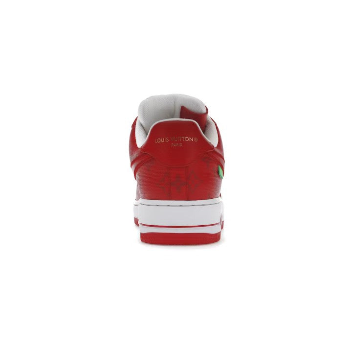 LOUIS VUITTON NIKE AIR FORCE 1 LOW BY VIRGIL ABLOH WHITE RED