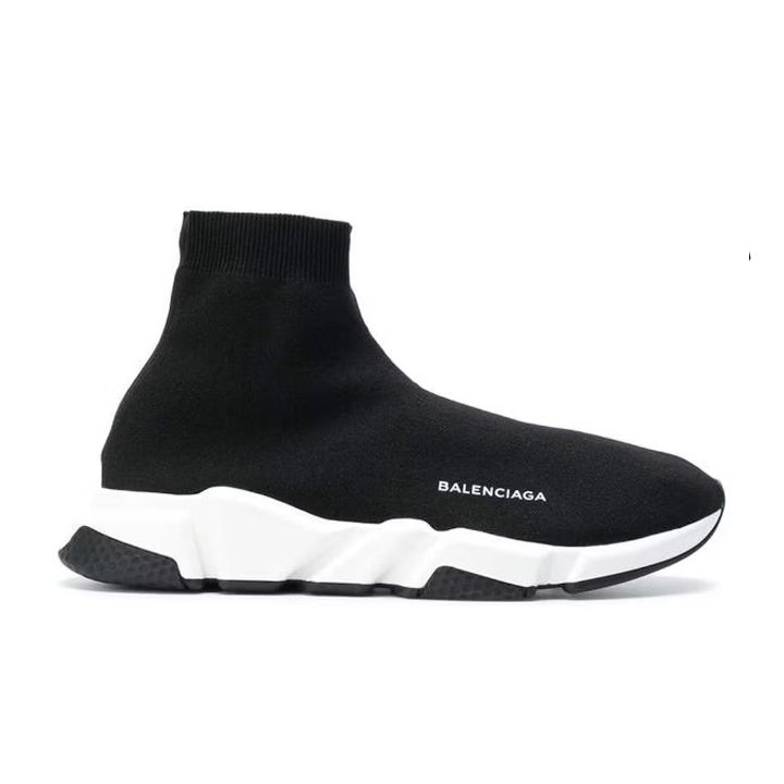 BALENCIAGA SPEED TRAINER BLACK WHITE BLACK