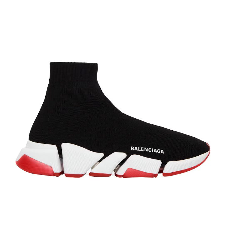 BALENCIAGA SPEED 2.0 BICOLOR TRANSPARENT RED SOLE