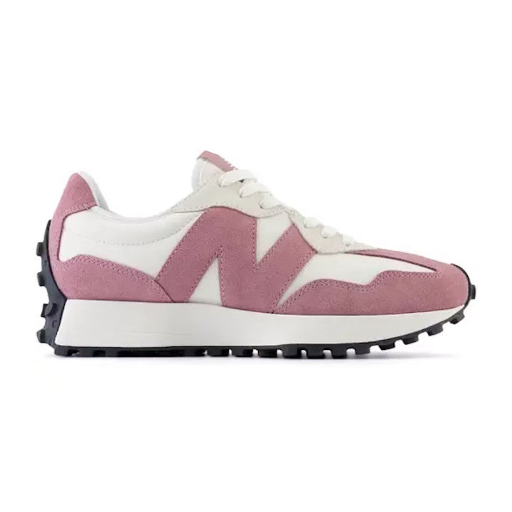 NEW BALANCE 327 PINK WHITE SUEDE