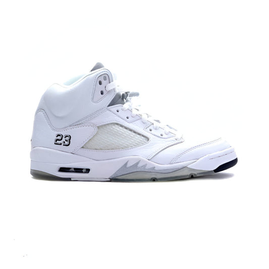JORDAN 5 RETRO METALLIC WHITE
