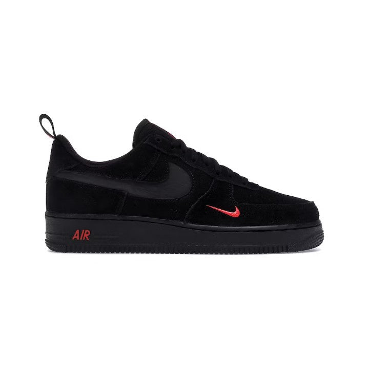 NIKE AIR FORCE 1 LOW MULTI-SWOOSH BLACK CRIMSON