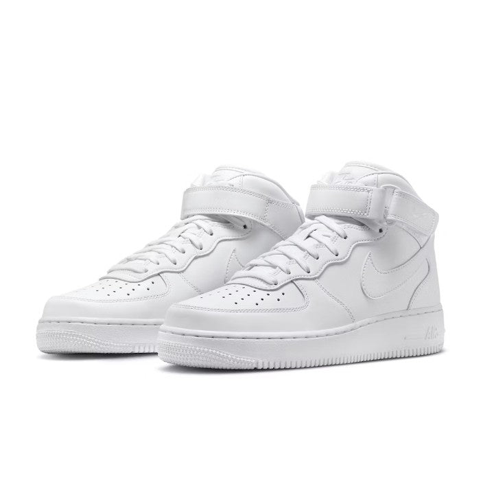 NIKE AIR FORCE 1 MID FRESH TRIPLE WHITE