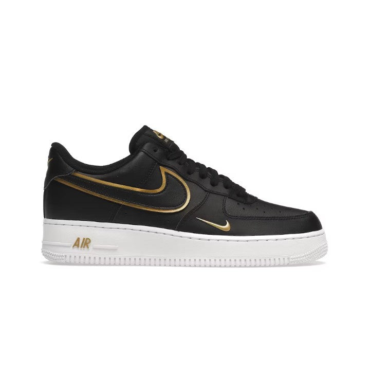 NIKE AIR FORCE 1 LOW '07 BLACK METALIC GOLD