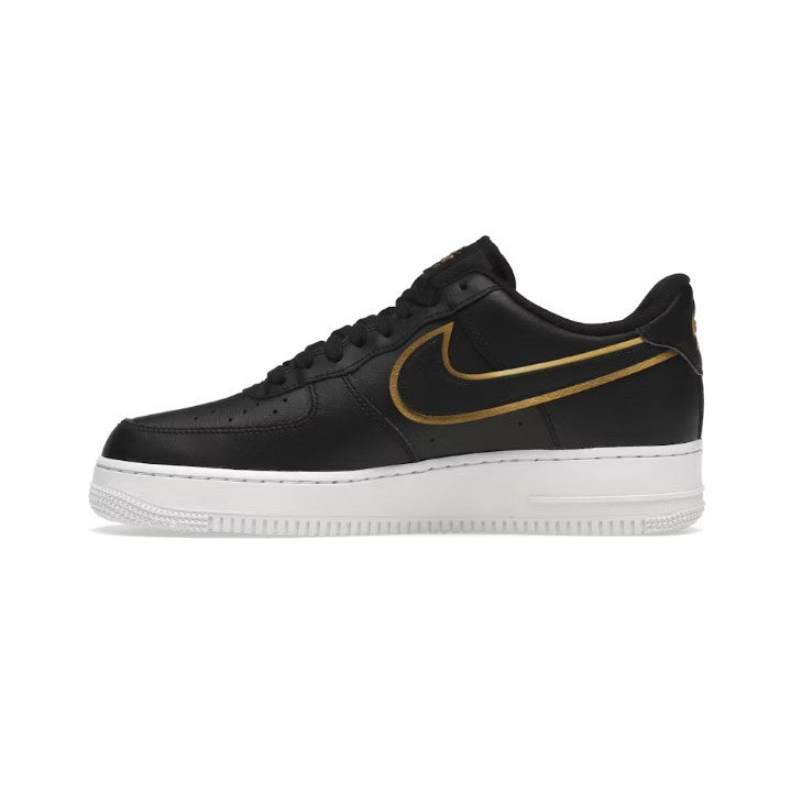 NIKE AIR FORCE 1 LOW '07 BLACK METALIC GOLD