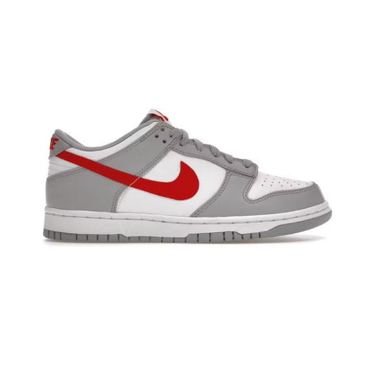 NIKE DUNK LOW WHITE WOLF GREY UNIVERSITY RED