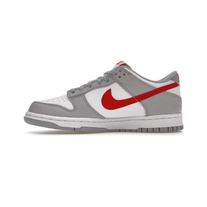 NIKE DUNK LOW WHITE WOLF GREY UNIVERSITY RED