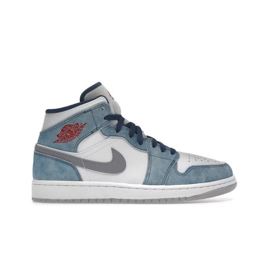 JORDAN 1 MID FRENCH BLUE FIRE RED