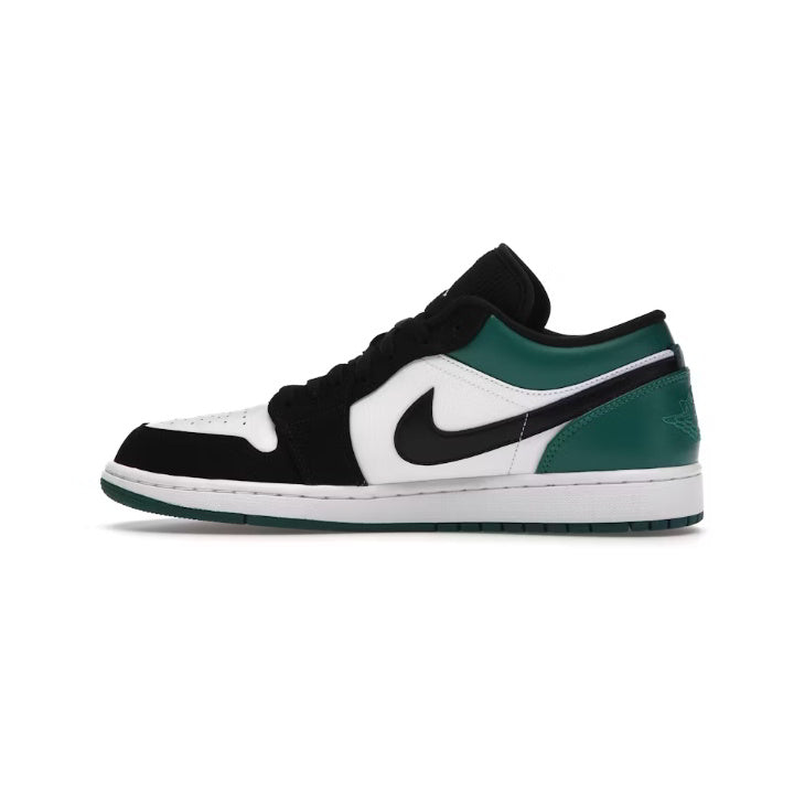 JORDAN 1 LOW WHITE BLACK MYSTIC GREEN