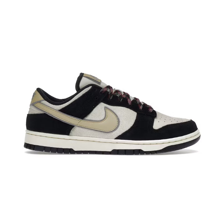 NIKE DUNK LOW LX BLACK SUEDE TEAM GOLD