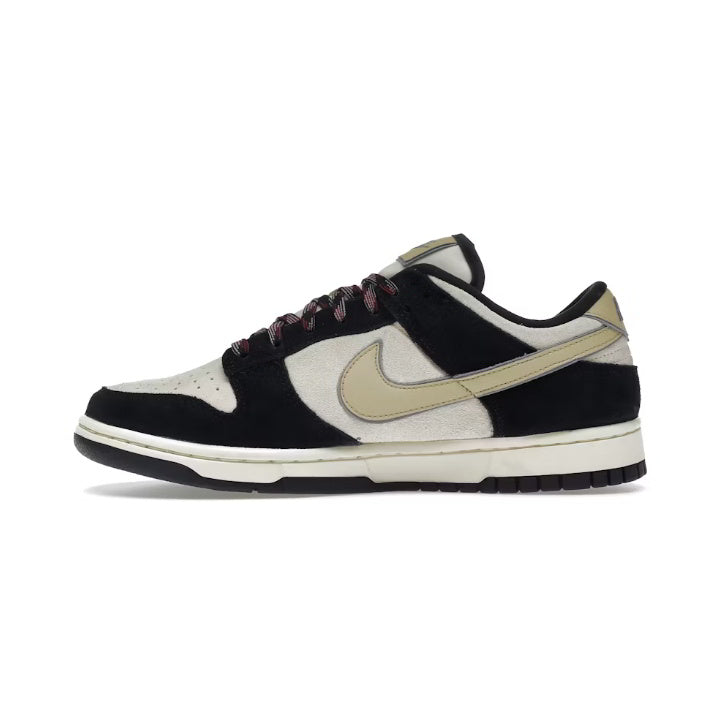 NIKE DUNK LOW LX BLACK SUEDE TEAM GOLD