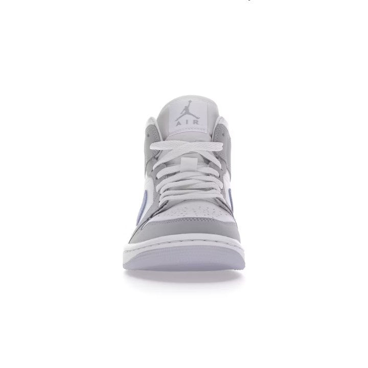 JORDAN 1 MID WOLF GREY ALUMINUM (WOMEN'S)