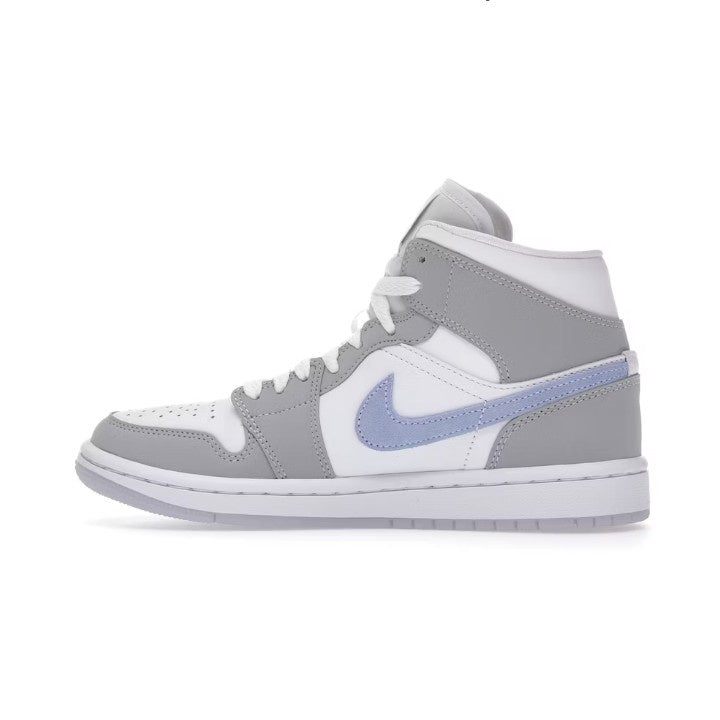 JORDAN 1 MID WOLF GREY ALUMINUM (WOMEN'S)