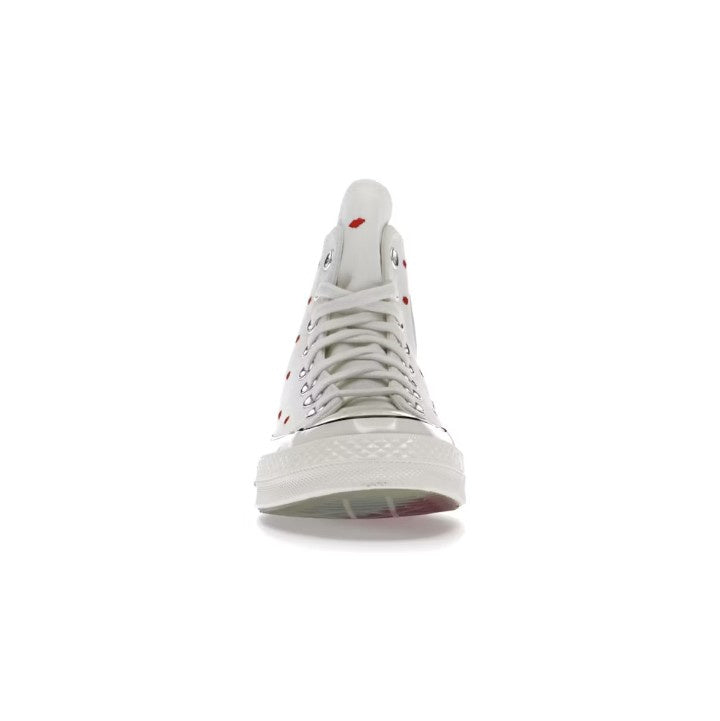 CONVERSE CHUCK TAYLOR ALL STAR 70 HI EMBROIDERED LIPS VINTAGE WHITE