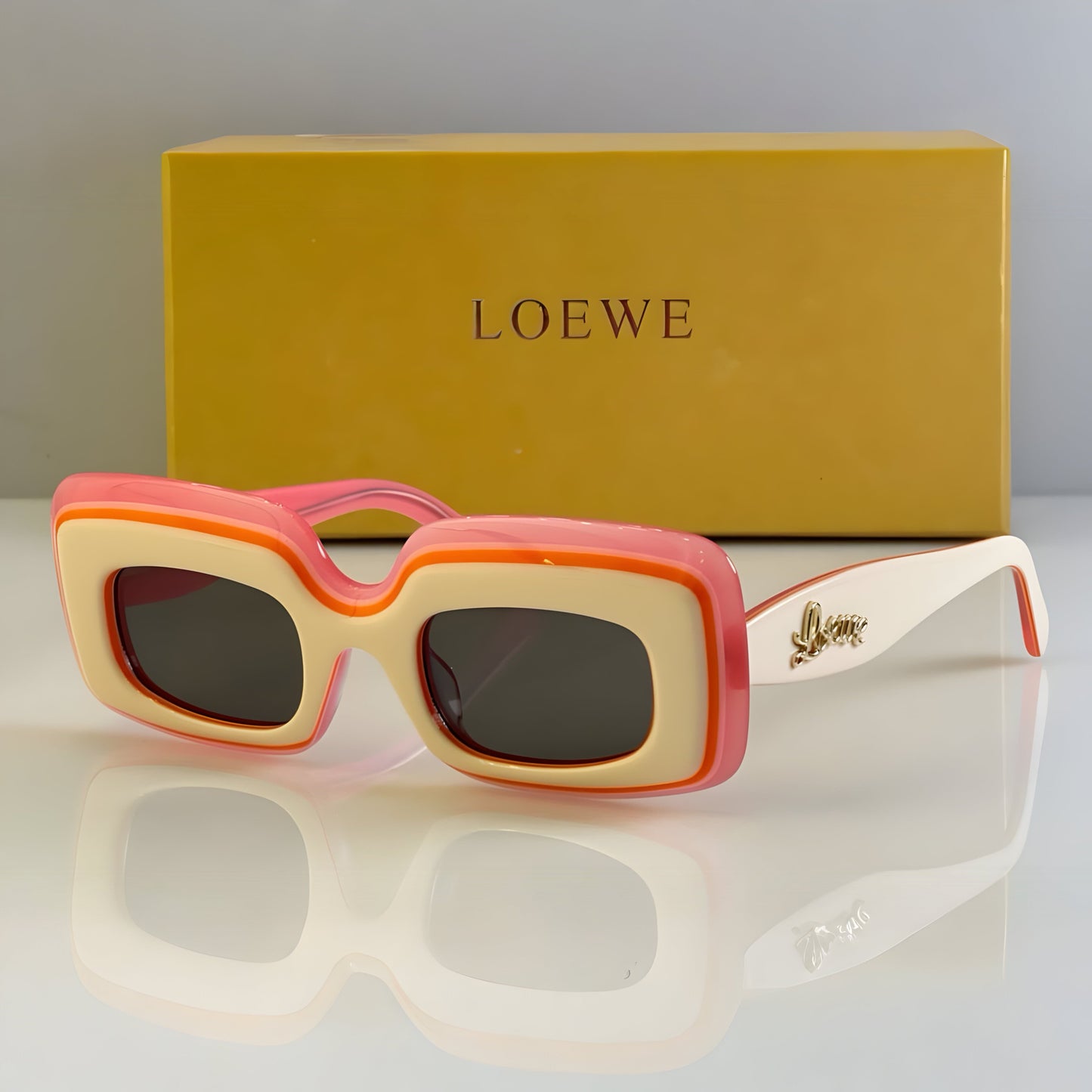 LOEWE WOMEN'S PAULA'S IBIZA RECTANGULAR SUNGLASSES