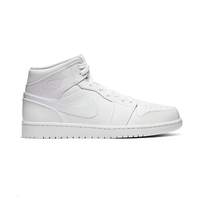 JORDAN 1 MID TRIPLE WHITE (2020)