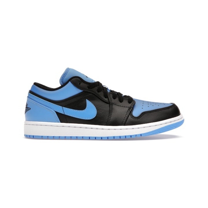 JORDAN 1 LOW BLACK UNIVERSITY BLUE