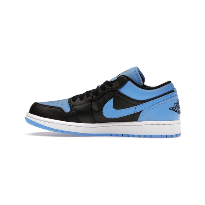 JORDAN 1 LOW BLACK UNIVERSITY BLUE