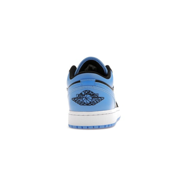 JORDAN 1 LOW BLACK UNIVERSITY BLUE