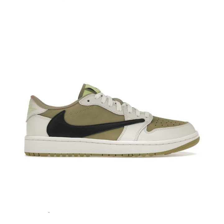 JORDAN 1 RETRO LOW GOLF TRAVIS SCOTT NEUTRAL OLIVE