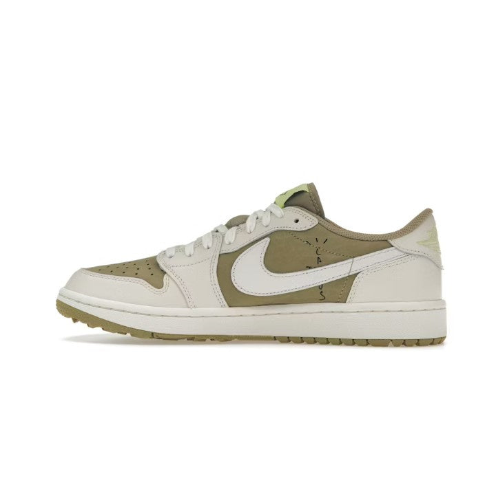 JORDAN 1 RETRO LOW GOLF TRAVIS SCOTT NEUTRAL OLIVE