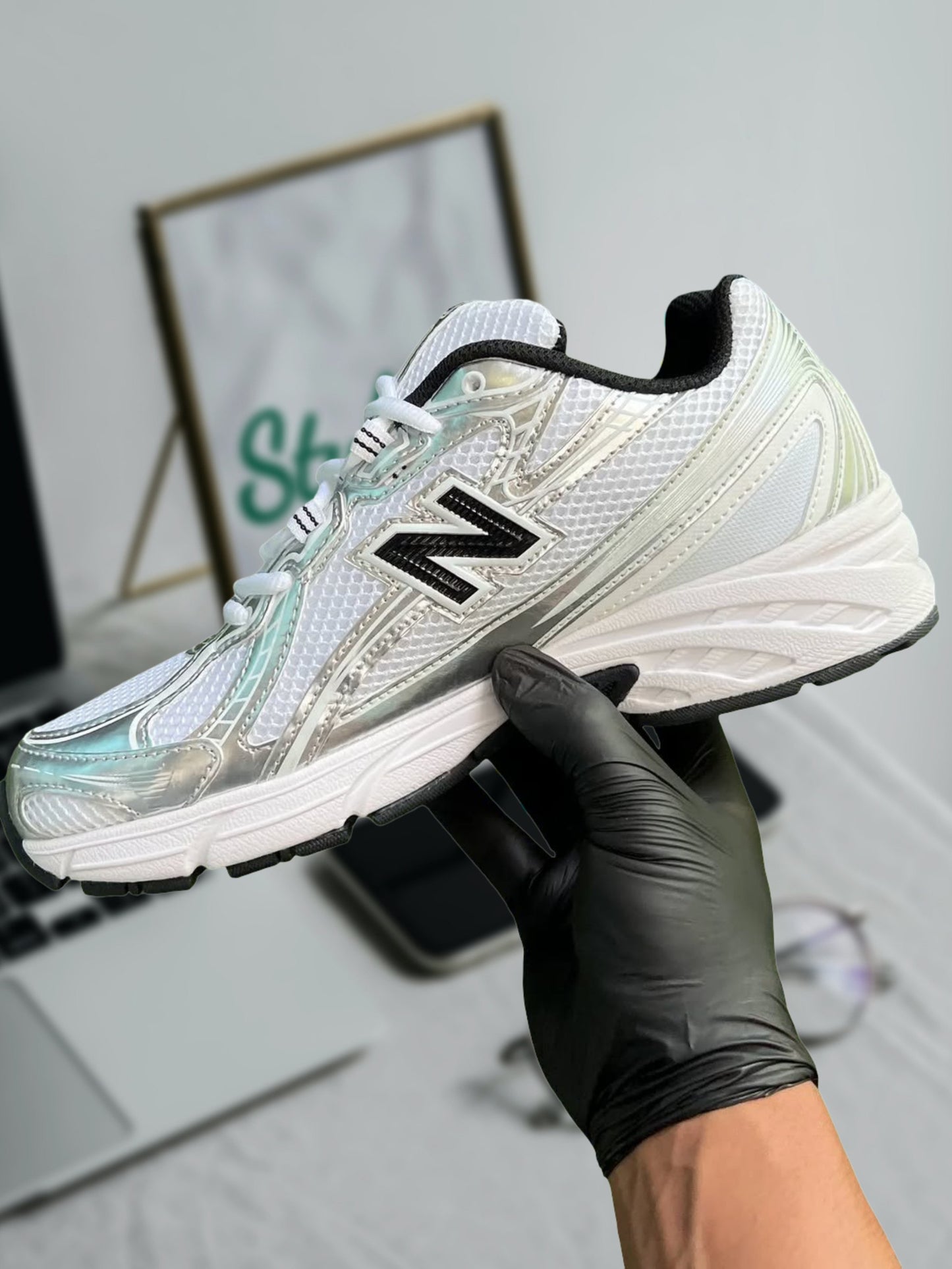 "NEW BALANCE 740V2  'WHITE SILVER METALLIC BLACK