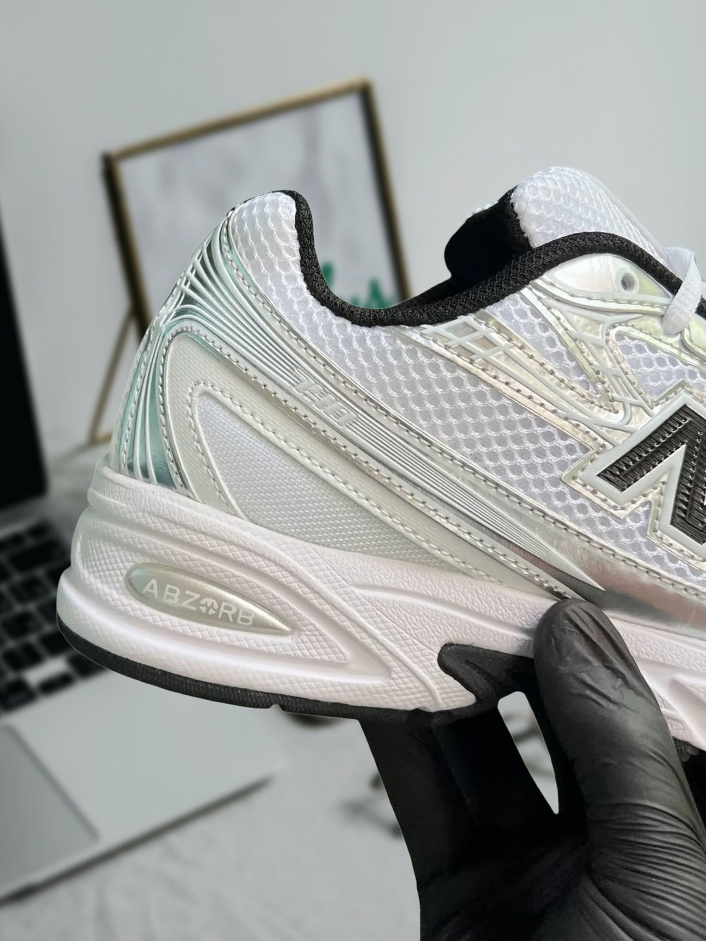 "NEW BALANCE 740V2  'WHITE SILVER METALLIC BLACK