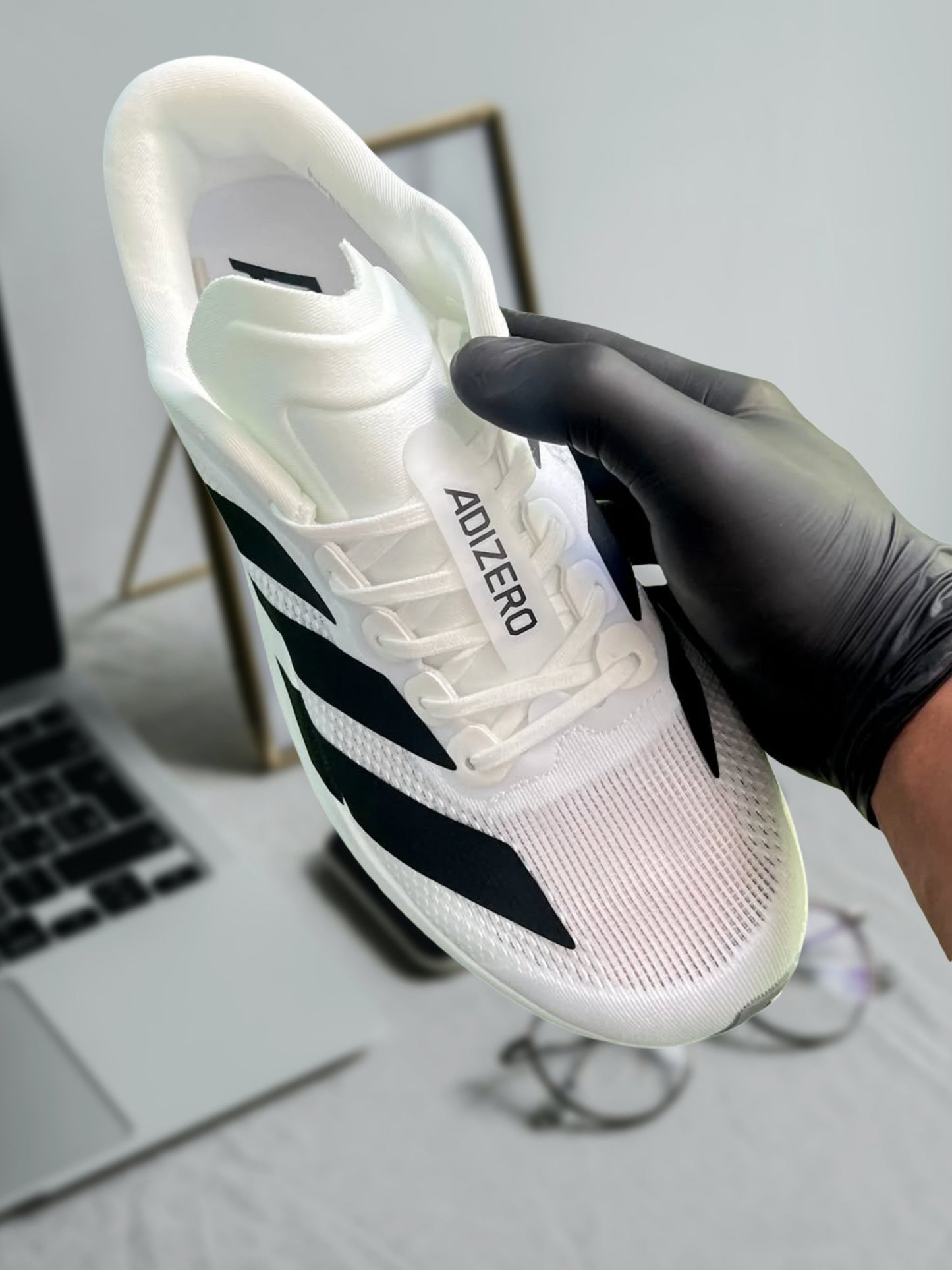 ADIDAS ADIZERO EVO WHITE BLACK