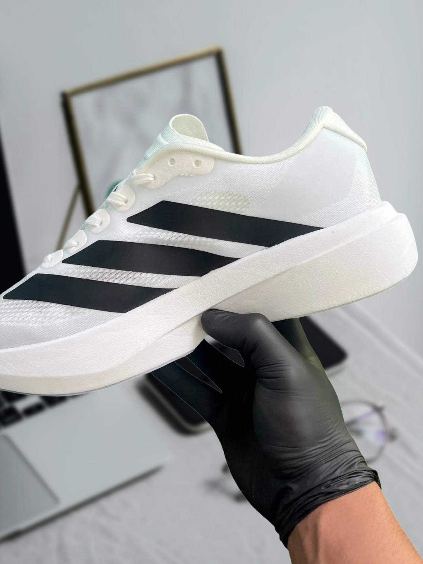ADIDAS ADIZERO EVO WHITE BLACK