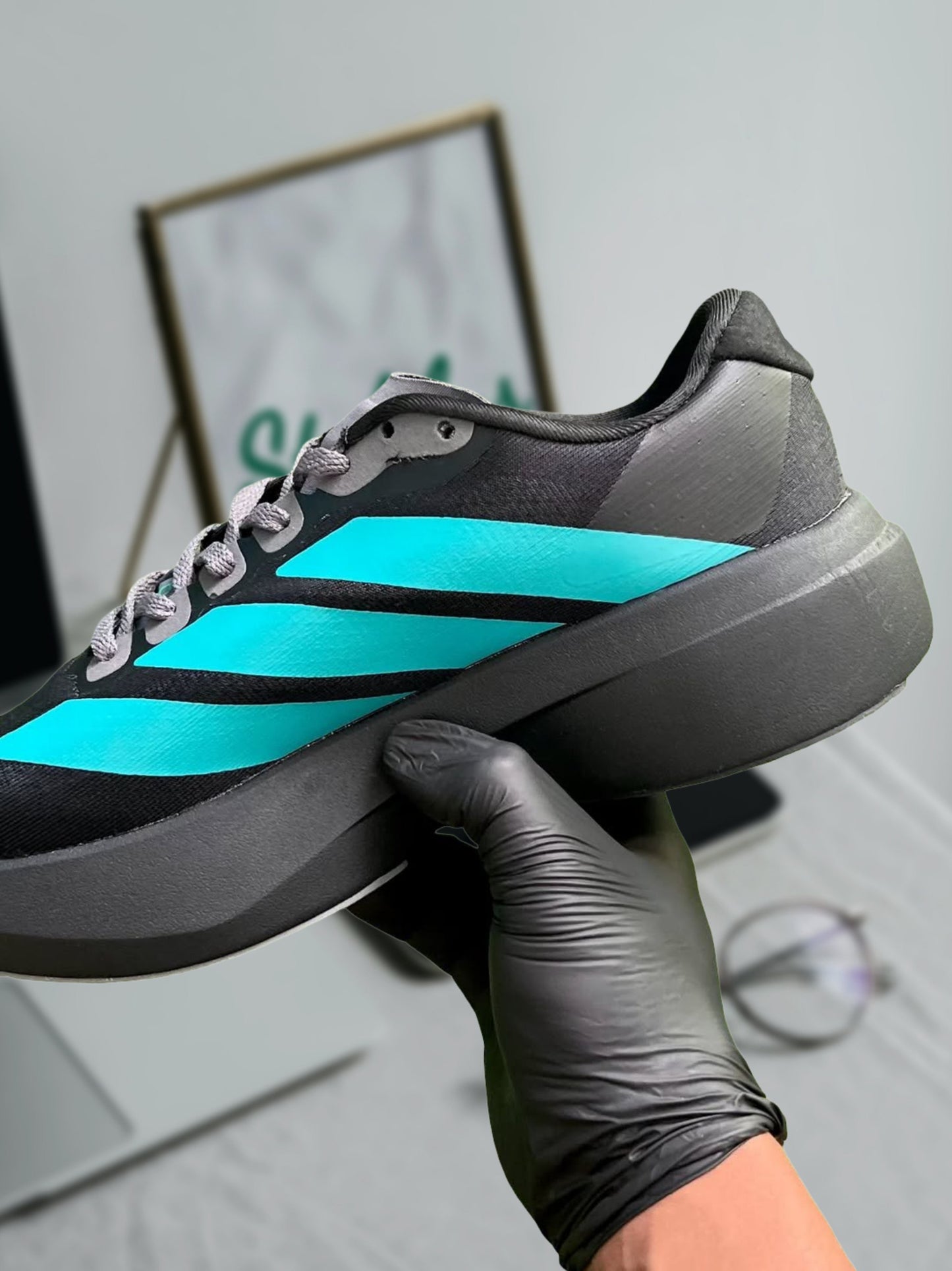 Adidas Adizero Evo SL “Core Black / Pure Teal / Grey Four”