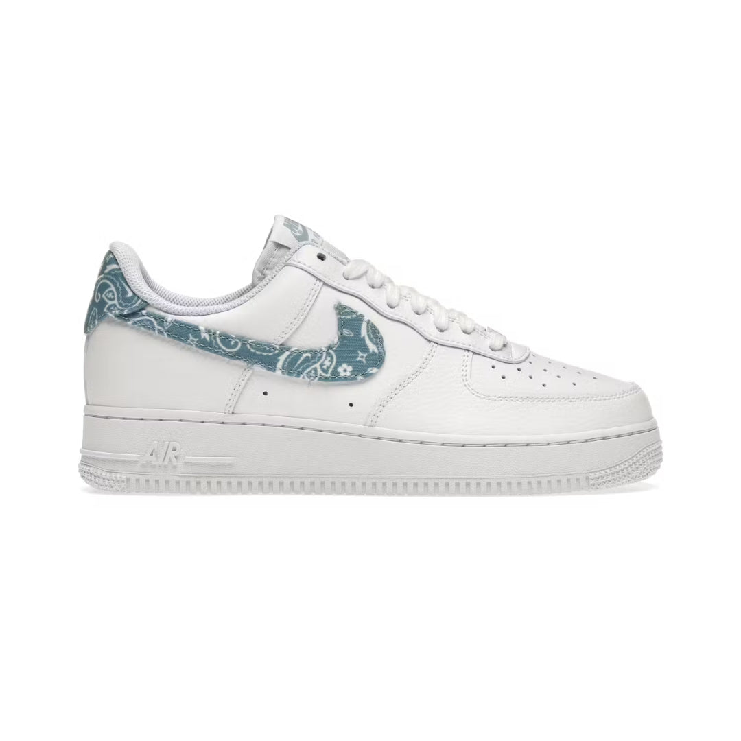 NIKE AIR FORCE 1 LOW '07 ESSENTIAL WHITE WORN BLUE PAISLEY (WOMEN'S)