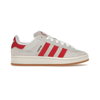 ADIDAS CAMPUS 00S CRYSTAL WHITE BETTER SCARLET (WOMEN'S)
