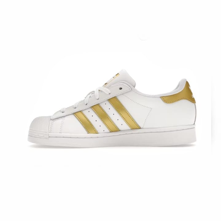 ADIDAS SUPERSTAR WHITE GOLD METALLIC (WOMEN'S)