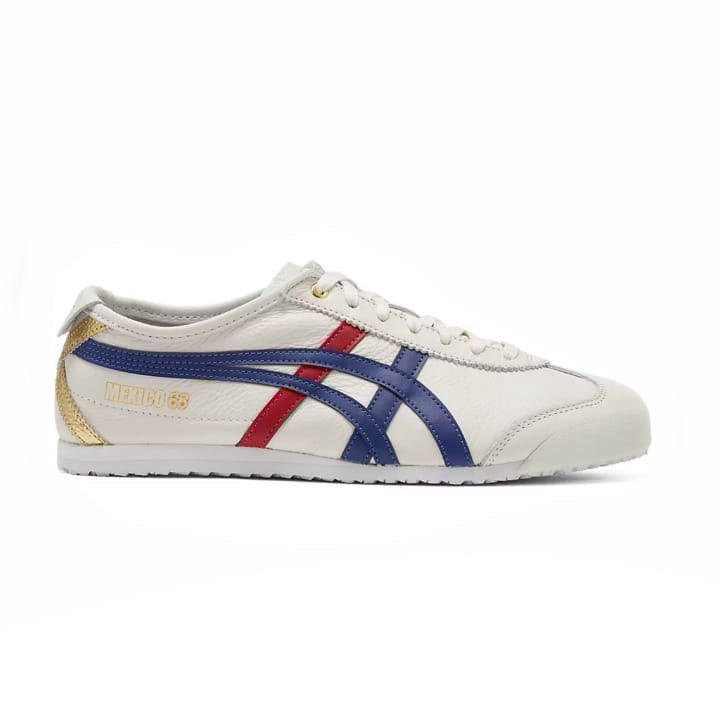 ONITSUKA TIGER MEXICO 66 WHITE DARK BLUE RED GOLD