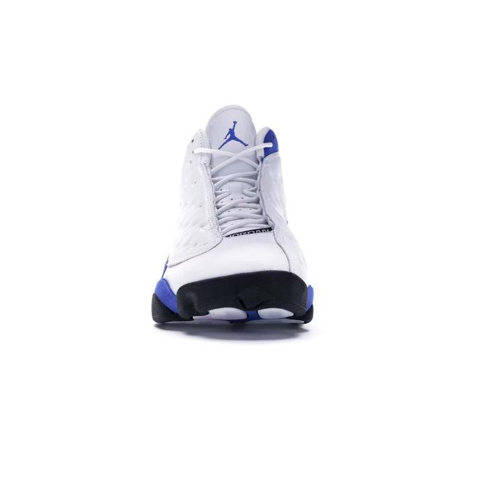 JORDAN 13 RETRO WHITE HYPER ROYAL BLACK