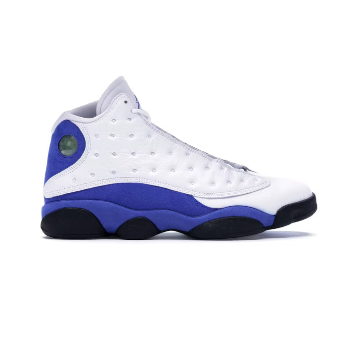 JORDAN 13 RETRO WHITE HYPER ROYAL BLACK