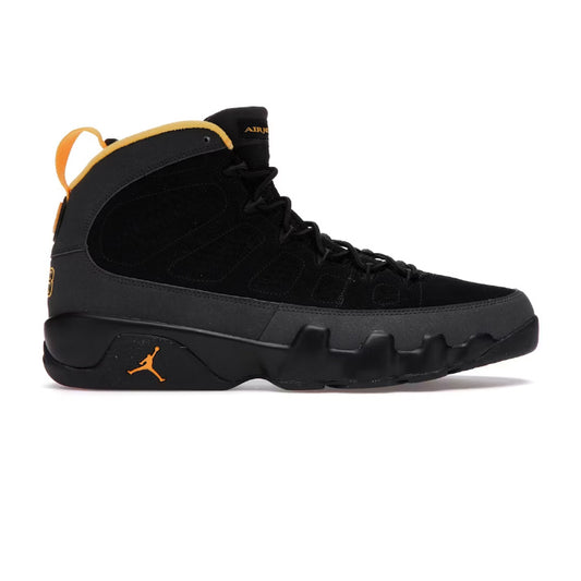 JORDAN 9 RETRO DARK CHARCOAL UNIVERSITY GOLD