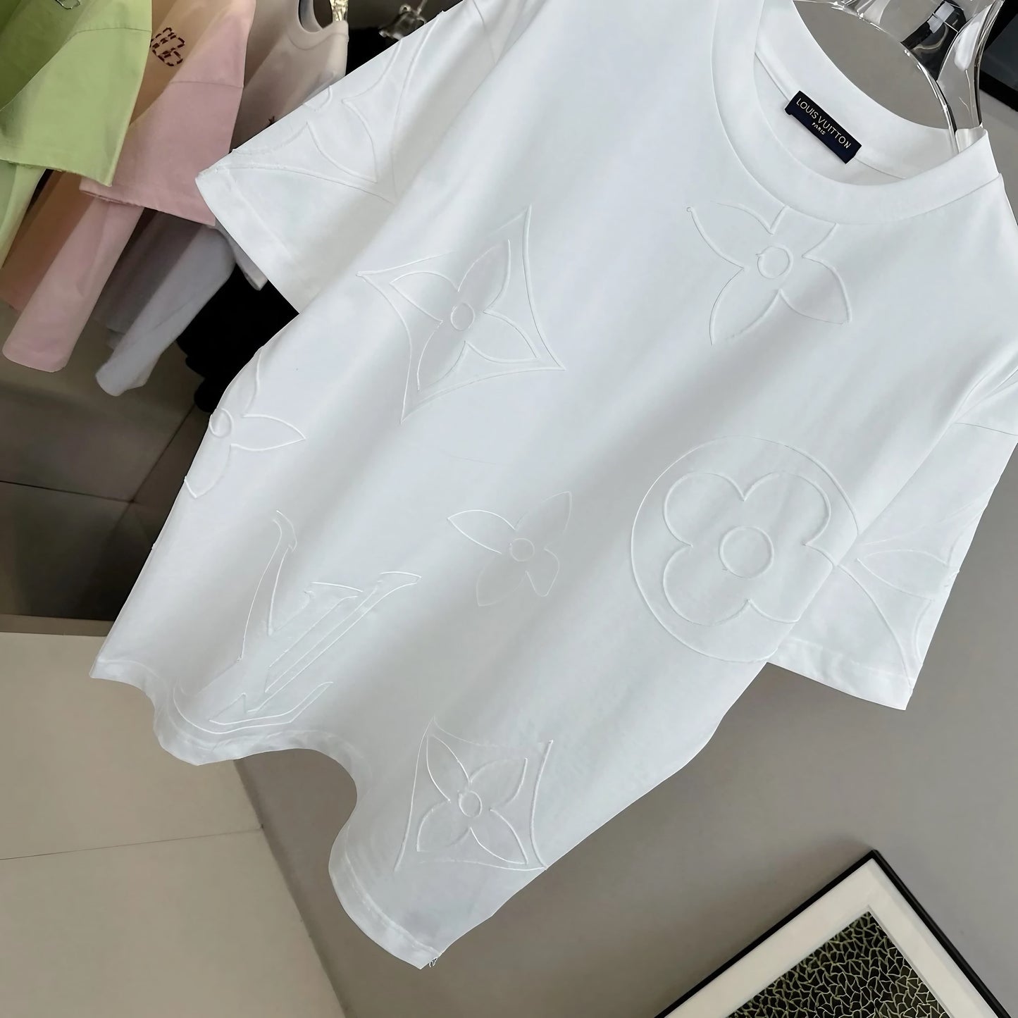 LOUIS VUITTON EMBOSSED LV T-SHIRT