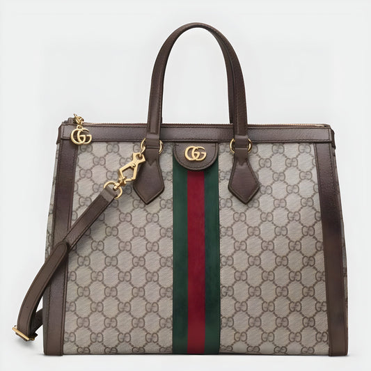 GUCCI OPHIDIA GG MEDIUM TOTE BAG