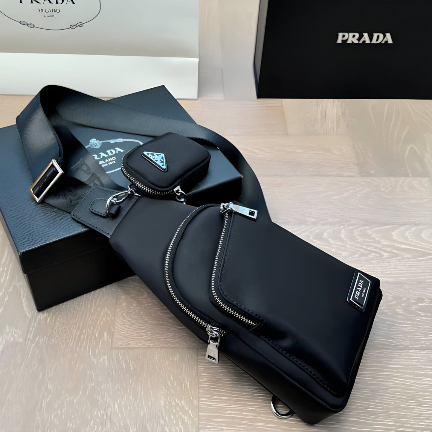 PRADA RE-EDITION 2005 NYLON CAMERA BAG