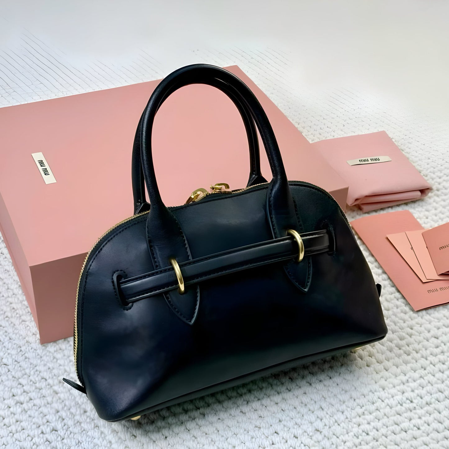 MIU MIU AVENTURE LEATHER BAG