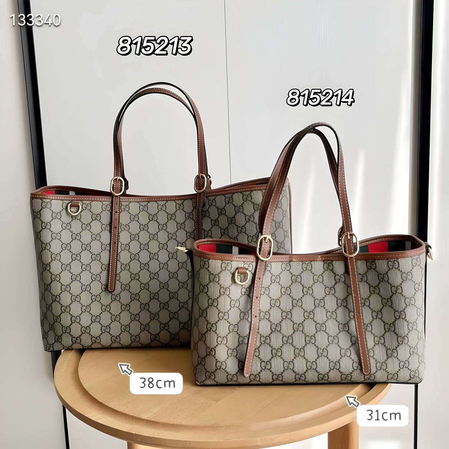 GUCCI GG SUPREME CANVAS TOTE BAG