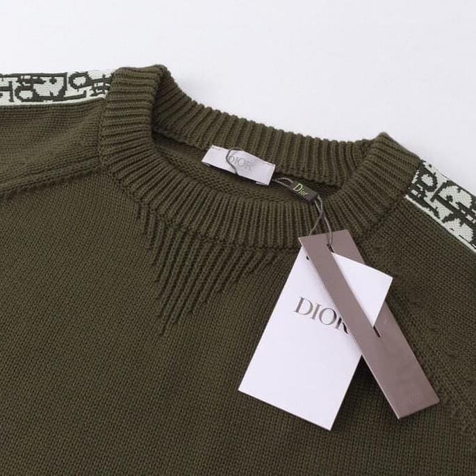 DIOR SWEATER WITH DIOR OBLIQUE INSERTS