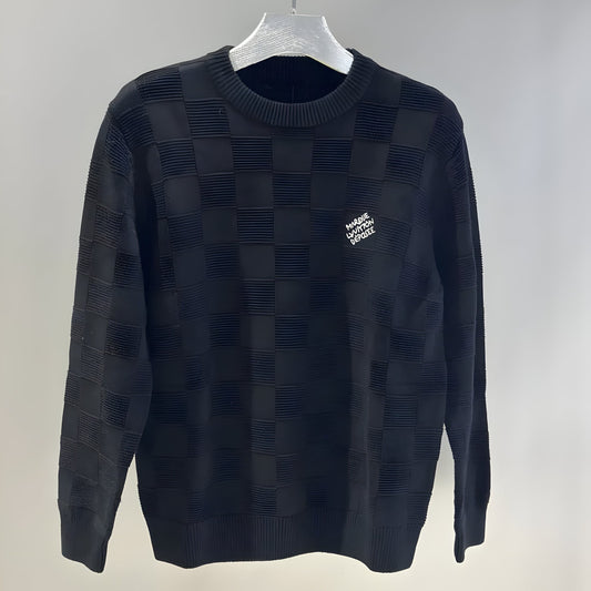 LOUIS VUITTON DAMIER PULLOVER WITH PEARL SIGNATURE